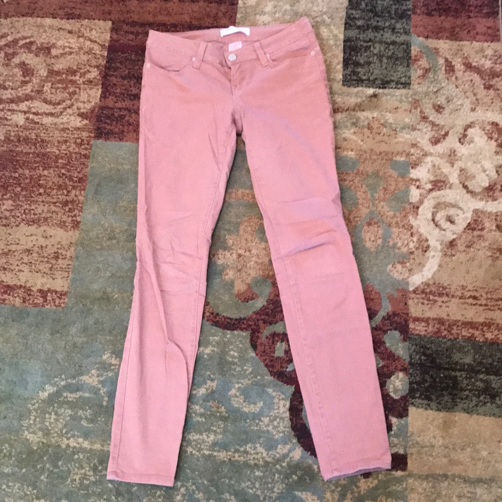 Cute pink stretchy jeans, worn once